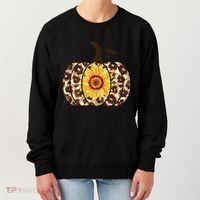 Cheetah Sunflower Pumpkin Women's Sweatshirt thumb 0
