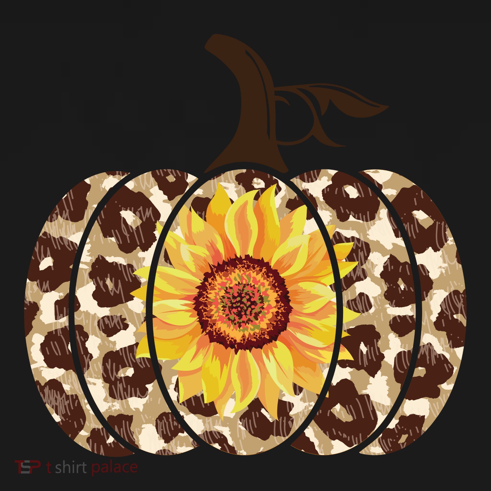 Cheetah Sunflower Pumpkin Hoodie