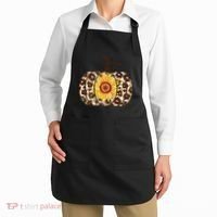 Cheetah Sunflower Pumpkin Apron thumb 2