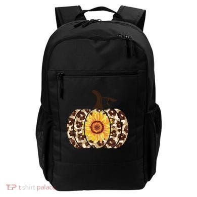 Cheetah Sunflower Pumpkin Backpack
