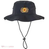 Cheetah Sunflower Pumpkin Bucket Hat thumb 0
