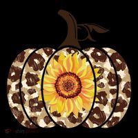 Cheetah Sunflower Pumpkin Bucket Hat thumb 4
