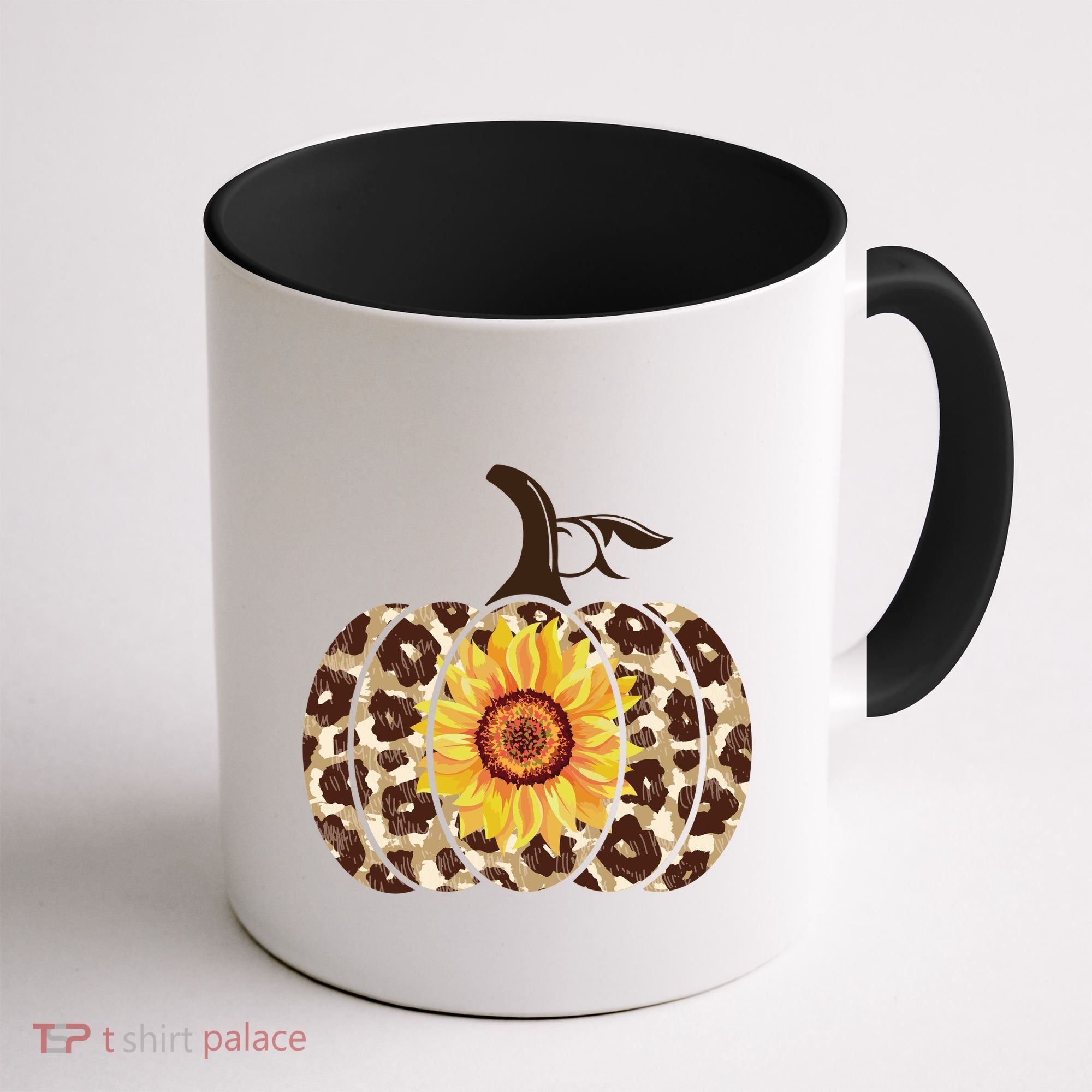 Cheetah Sunflower Pumpkin Coffee Mug