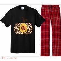 Cheetah Sunflower Pumpkin Pajama Set thumb 0