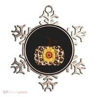 Cheetah Sunflower Pumpkin Ornament thumb 0