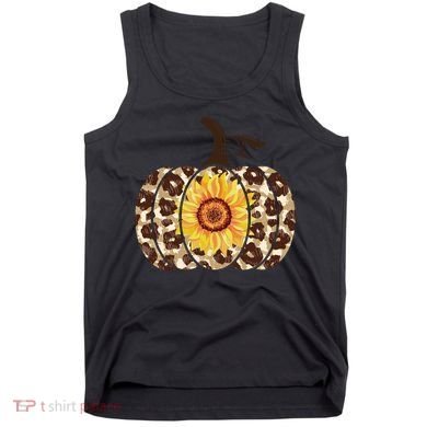 Cheetah Sunflower Pumpkin Tank Top