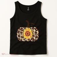 Cheetah Sunflower Pumpkin Tank Top thumb 2
