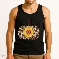 Cheetah Sunflower Pumpkin Tank Top thumb 3