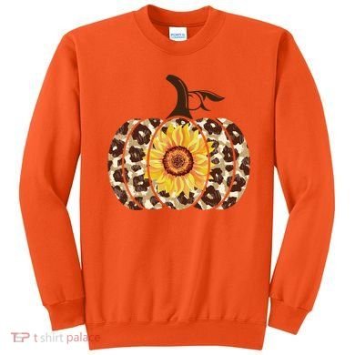 Cheetah Sunflower Pumpkin Sweatshirt