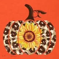 Cheetah Sunflower Pumpkin T-Shirt thumb 7