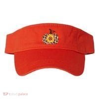 Cheetah Sunflower Pumpkin Visor thumb 0