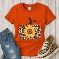 Cheetah Sunflower Pumpkin Women's T-Shirt thumb 3