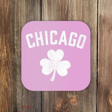 Chicago, St Patrick's day - Patty's day shamrock tee Coaster