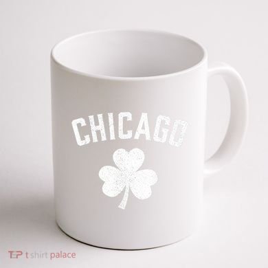 Chicago, St Patrick's day - Patty's day shamrock tee Coffee Mug back