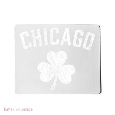 Chicago, St Patrick's day - Patty's day shamrock tee Mousepad