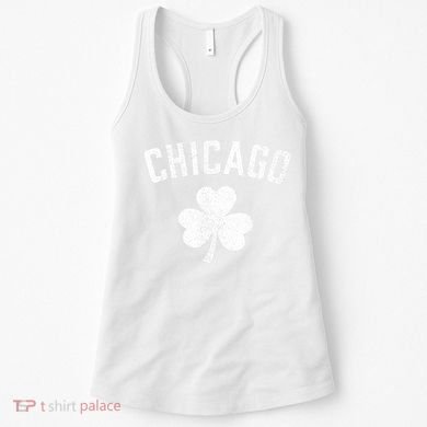 Chicago, St Patrick's day - Patty's day shamrock tee Women's Tank Top