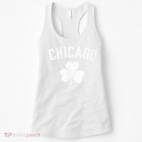 Chicago, St Patrick's day - Patty's day shamrock tee Women's Tank Top thumb 0