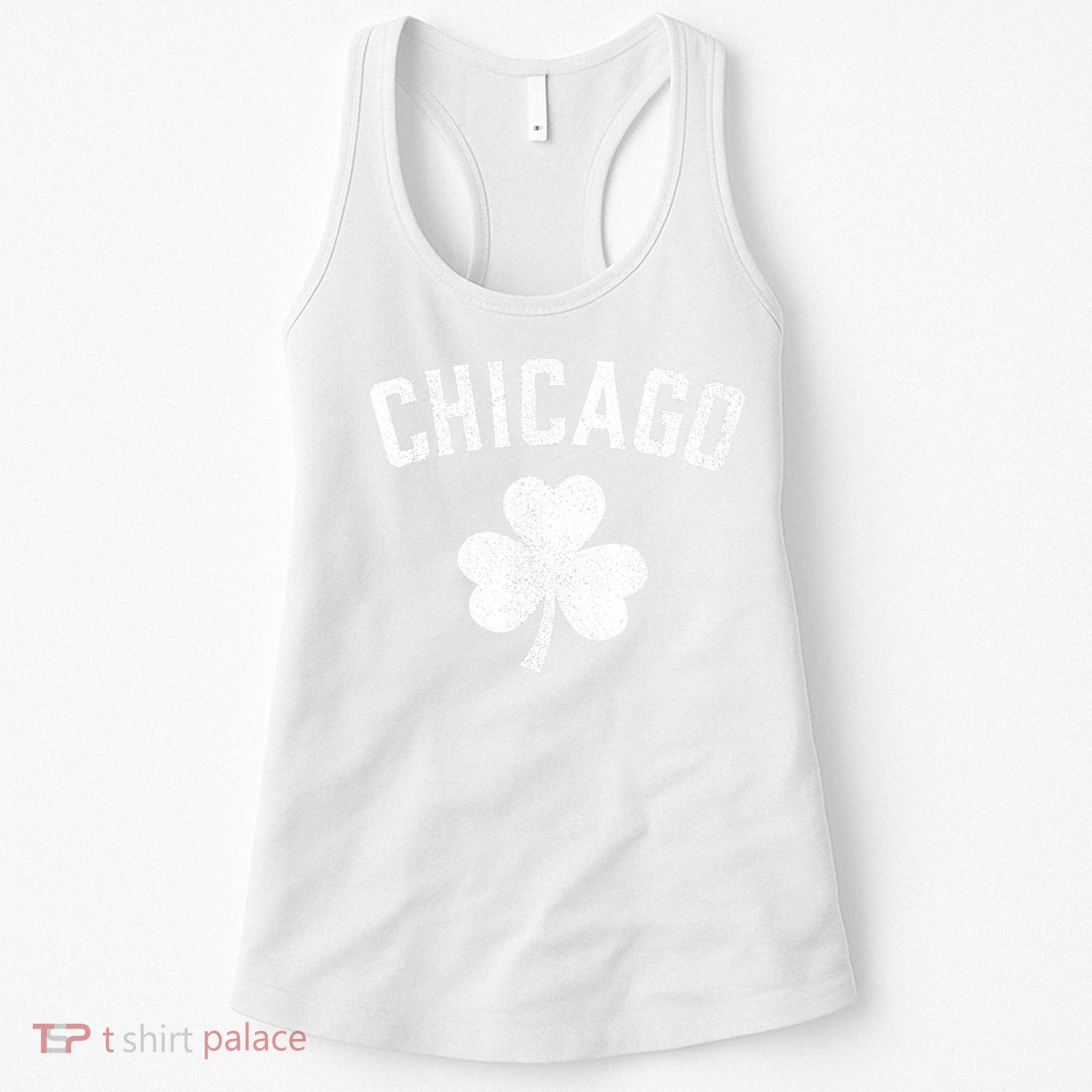 Chicago, St Patrick's day - Patty's day shamrock tee Women's Tank Top