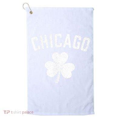Chicago, St Patrick's day - Patty's day shamrock tee Golf Towel