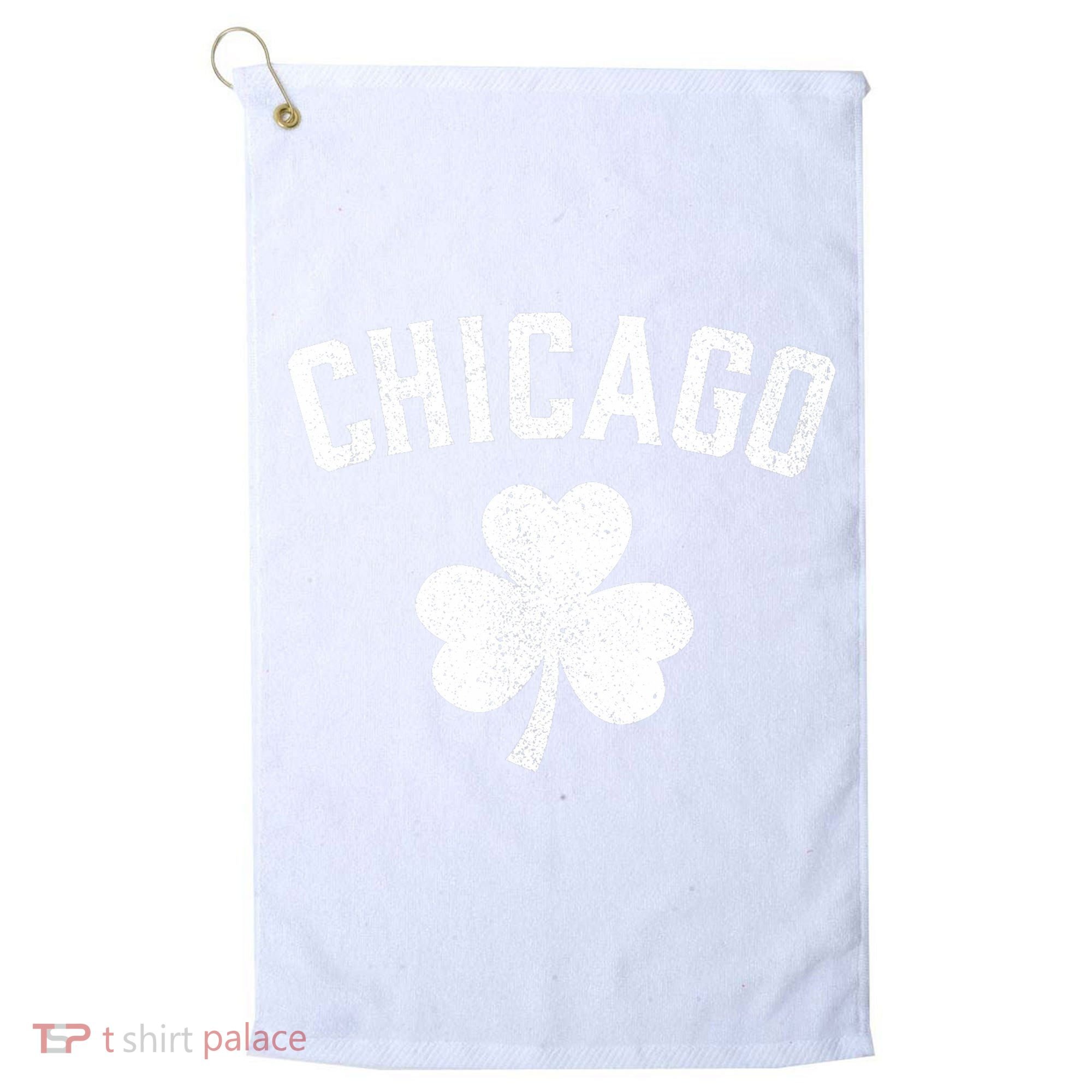 Chicago, St Patrick's day - Patty's day shamrock tee Golf Towel