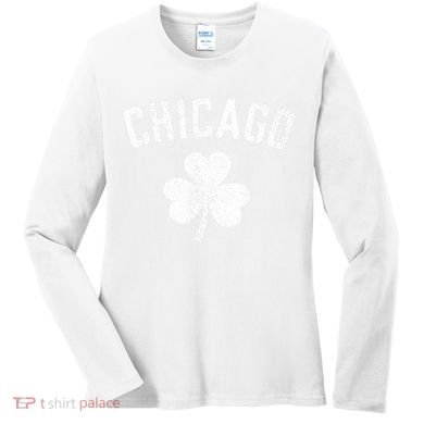 Chicago, St Patrick's day - Patty's day shamrock tee Women's Long Sleeve Shirt