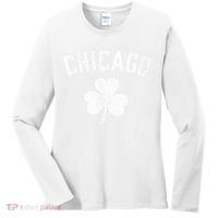 Chicago, St Patrick's day - Patty's day shamrock tee Women's Long Sleeve Shirt thumb 0