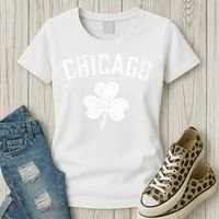 Chicago, St Patrick's day - Patty's day shamrock tee Women's T-Shirt thumb 3