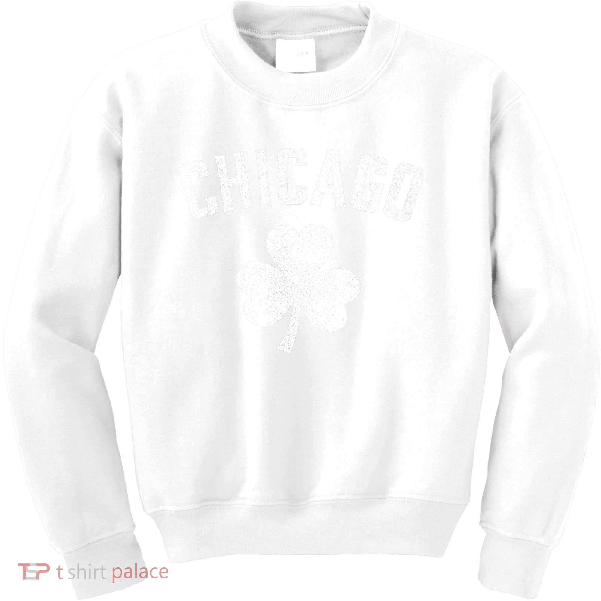 Chicago, St Patrick's day - Patty's day shamrock tee Kids Sweatshirt