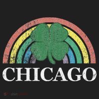 Chicago St. Patrick's Day Shamrock Rainbow Saint Paddy's Women's Sweatshirt thumb 2