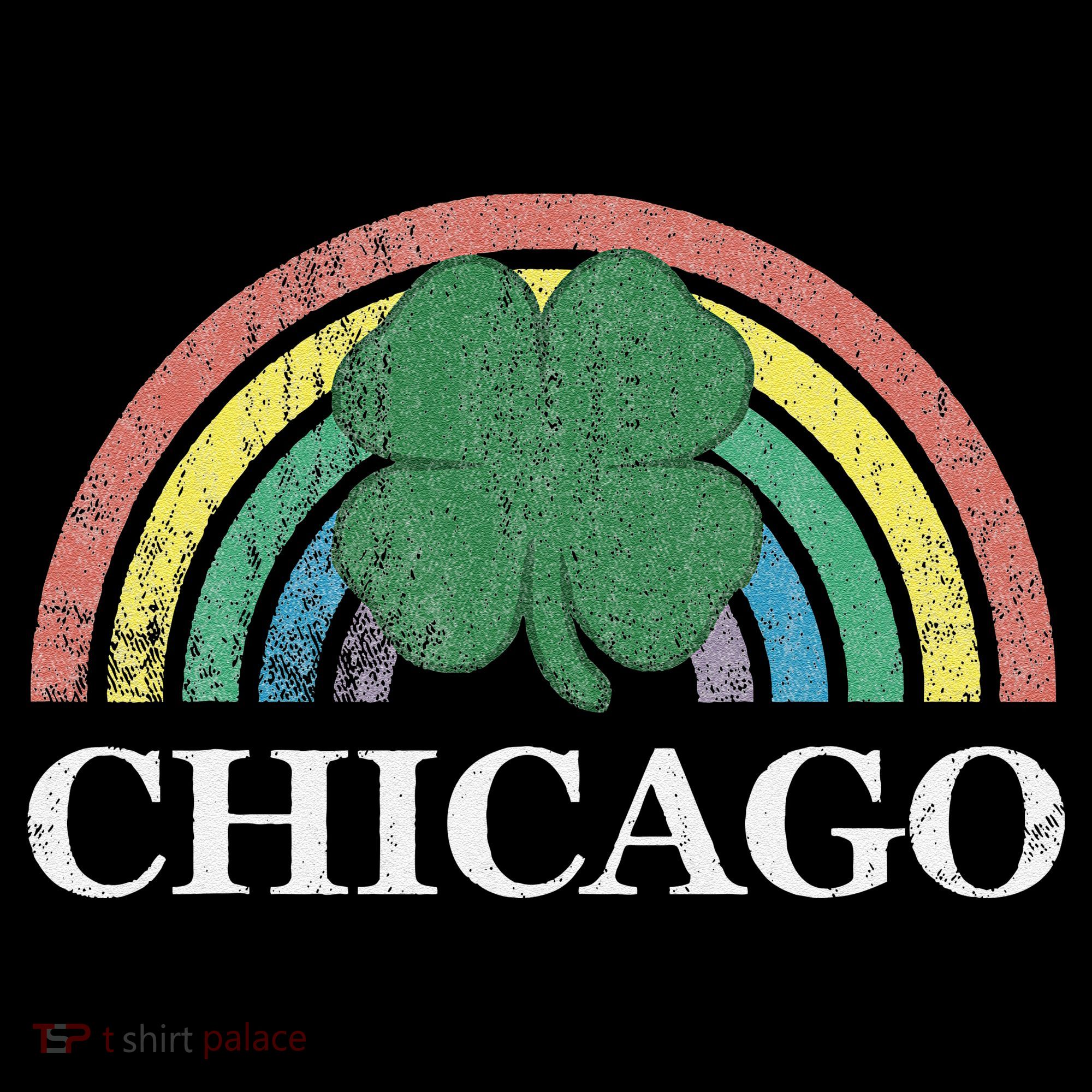 Chicago St. Patrick's Day Shamrock Rainbow Saint Paddy's Doggie Tank
