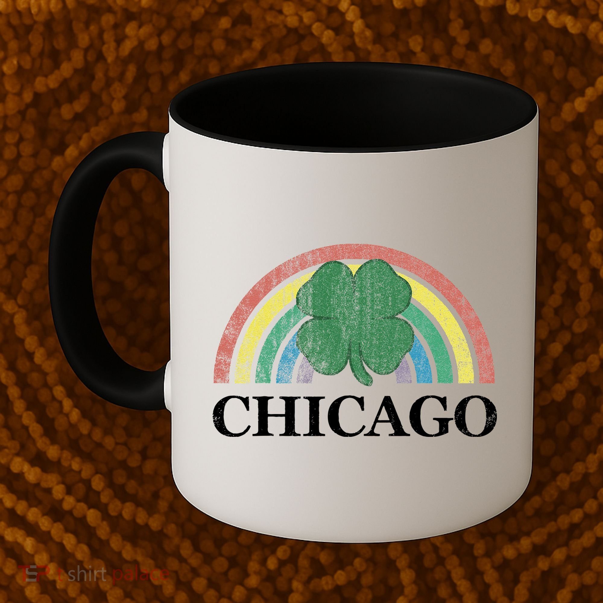 Chicago St. Patrick's Day Shamrock Rainbow Saint Paddy's Coffee Mug