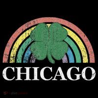 Chicago St. Patrick's Day Shamrock Rainbow Saint Paddy's Ornament thumb 1