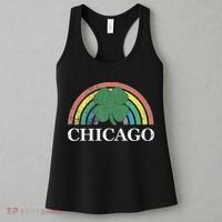 Chicago St. Patrick's Day Shamrock Rainbow Saint Paddy's Women's Tank Top thumb 3