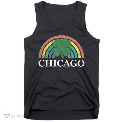 Chicago St. Patrick's Day Shamrock Rainbow Saint Paddy's Tank Top