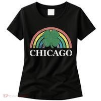 Chicago St. Patrick's Day Shamrock Rainbow Saint Paddy's Women's T-Shirt thumb 0
