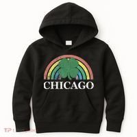Chicago St. Patrick's Day Shamrock Rainbow Saint Paddy's Kids Hoodie thumb 0
