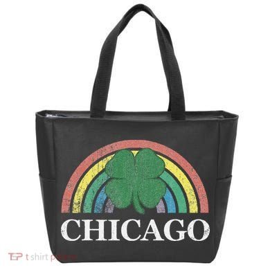 Chicago St. Patrick's Day Shamrock Rainbow Saint Paddy's Tote Bag