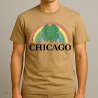 Chicago St. Patrick's Day Shamrock Rainbow Saint Paddy's T-Shirt thumb 3