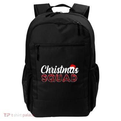 Christmas Squad Plaid Santa Backpack