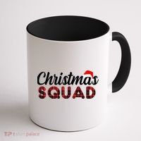 Christmas Squad Plaid Santa Coffee Mug thumb 1