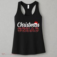 Christmas Squad Plaid Santa Women's Tank Top thumb 3