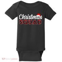 Christmas Squad Plaid Santa Baby Bodysuit thumb 0