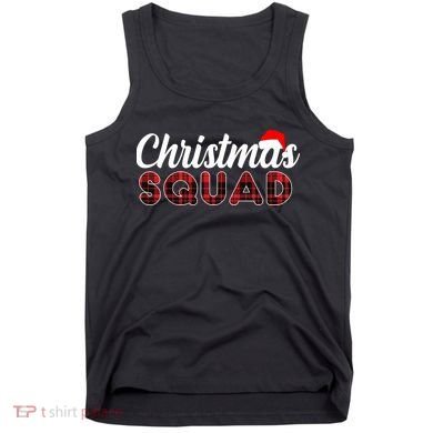 Christmas Squad Plaid Santa Tank Top