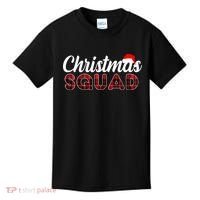 Christmas Squad Plaid Santa Kids T-Shirt thumb 0