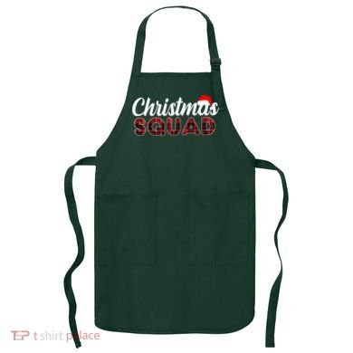 Christmas Squad Plaid Santa Apron