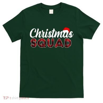 Christmas Squad Plaid Santa T-Shirt