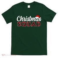Christmas Squad Plaid Santa T-Shirt thumb 0