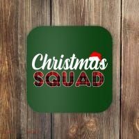 Christmas Squad Plaid Santa Coaster thumb 0