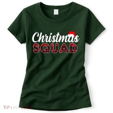 Christmas Squad Plaid Santa Women's T-Shirt