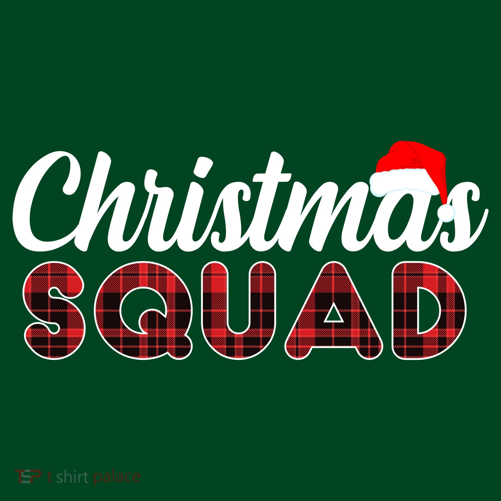 Christmas Squad Plaid Santa Women's T-Shirt